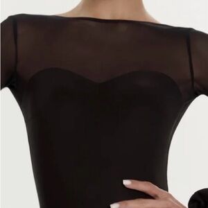 Danza Jia Black Bodysuit